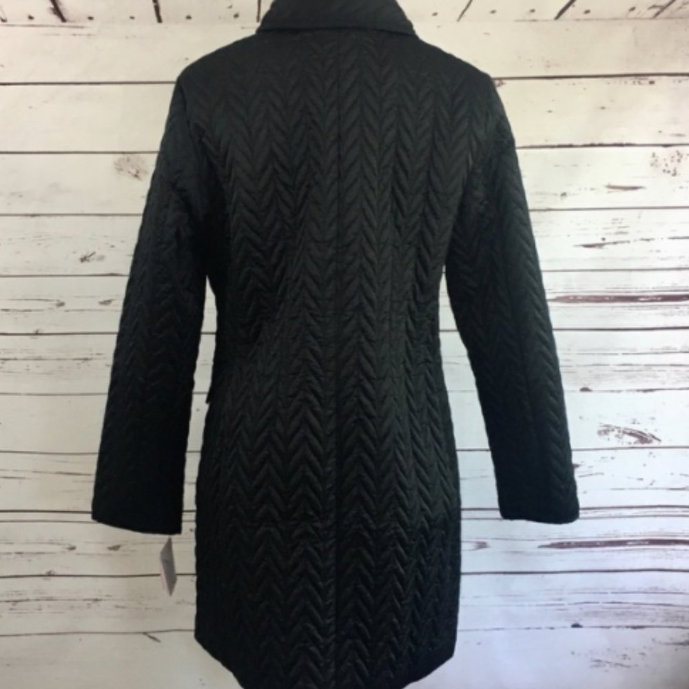 Kate Spade Solid Black Water Resistant Quilted Lon - Picture 6 of 11